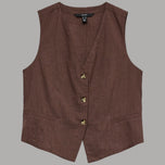 Gilet Donna Vero Moda in Misto Lino e Cotone con Bottoni - Prodotti di Classe