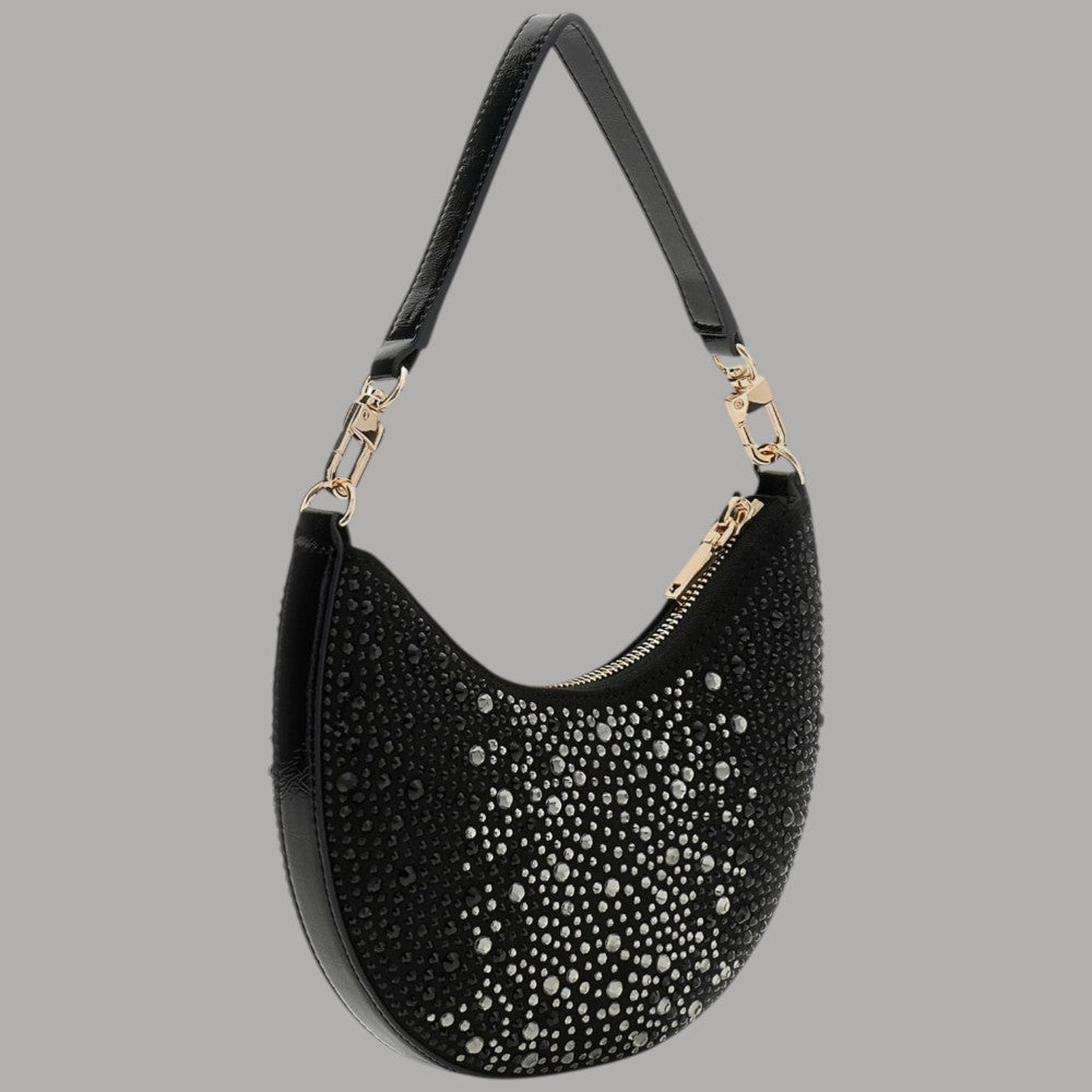 Guess Borsa Hobo con Strass Tasmin Eleganza Dorata - Prodotti di Classe