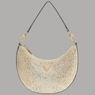 Guess Borsa Hobo con Strass Tasmin Eleganza Dorata - Prodotti di Classe