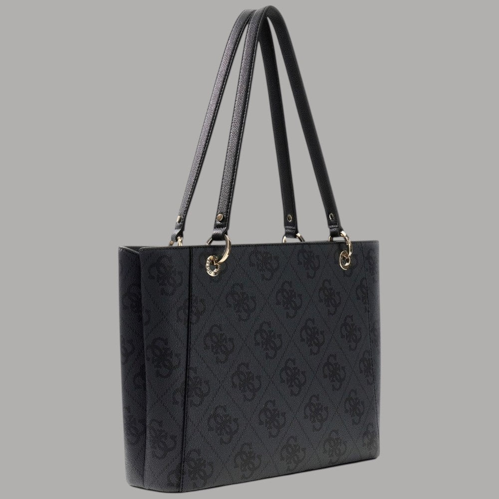 Guess Borsa Shopper Noelle con Logo Dorato, Charm Removibile - Prodotti di Classe