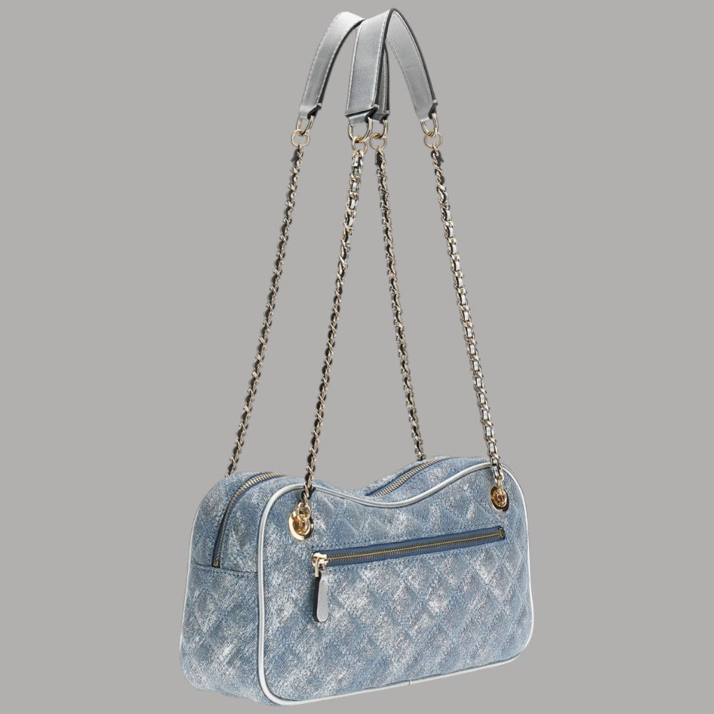 Guess Borsa a Tracolla Giully Denim Glitterato Elegante - Prodotti di Classe