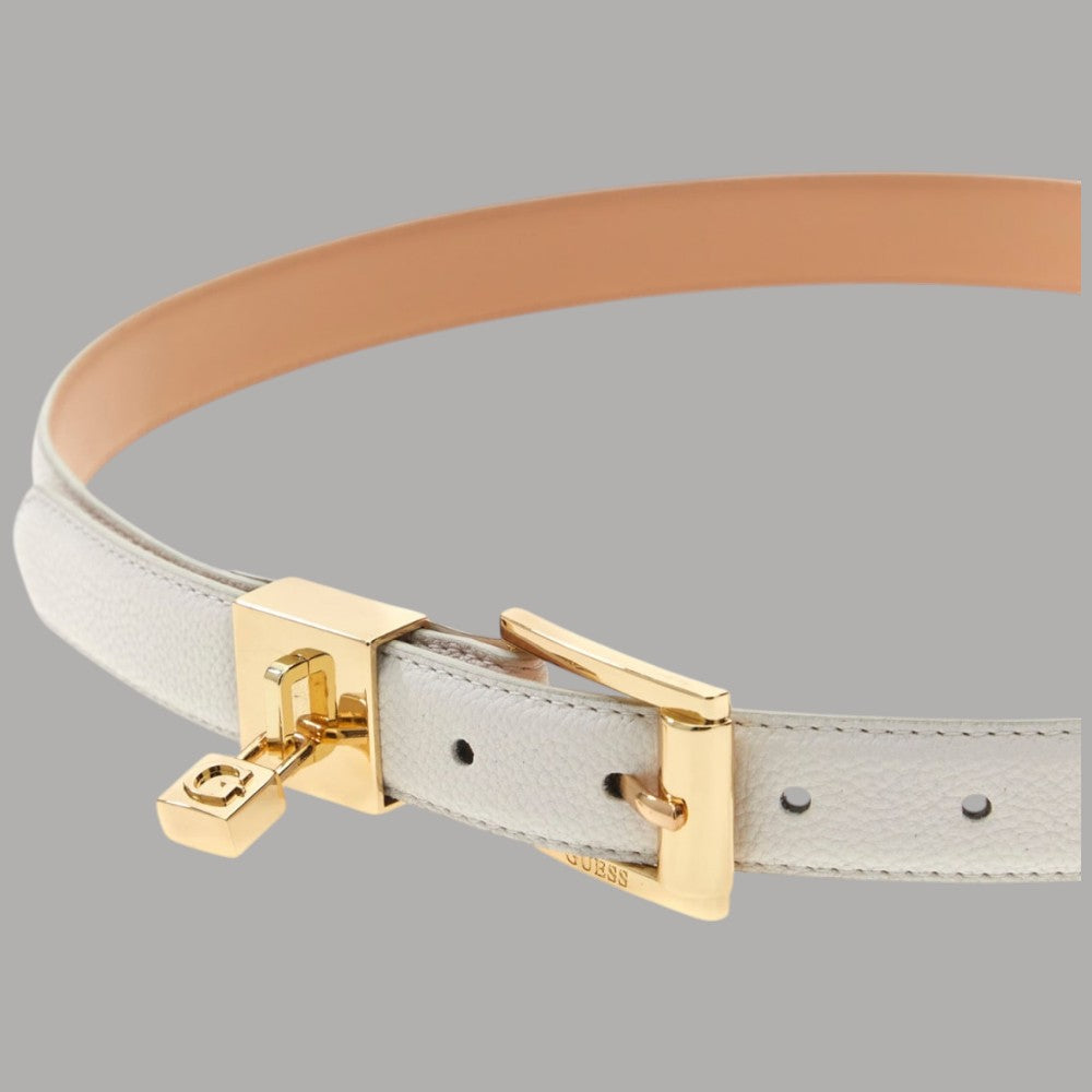 Guess Cintura Donna Noelle in Similpelle con Logo Triangolo - Prodotti di Classe