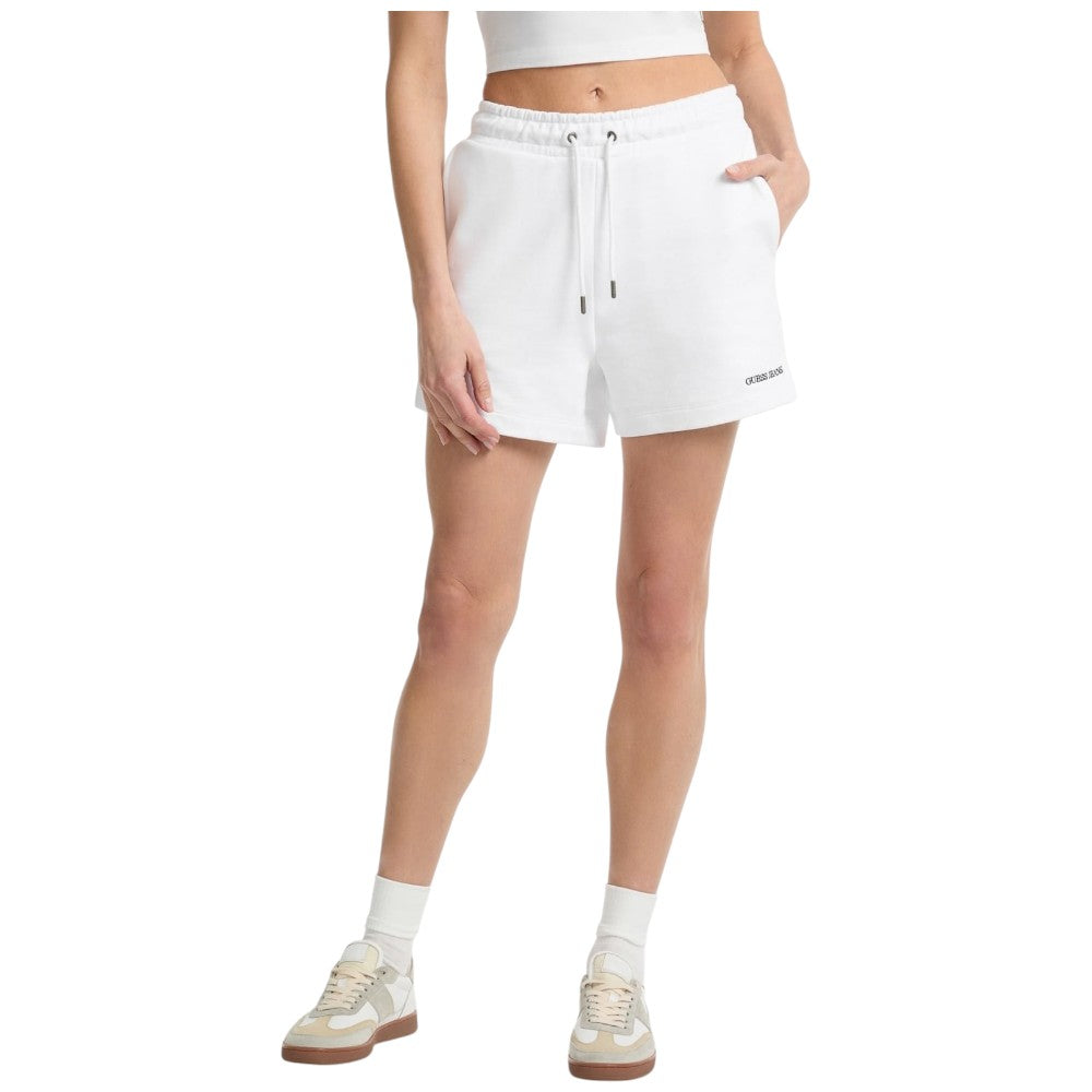 Guess Jeans pantaloncino tuta bianco W5GD0O K68I4 G011 Bermuda Guess Jeans