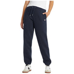 Pantalone tuta blu scuro con coulisse e caviglia elasticizzata