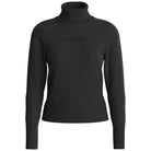 Guess Jeans pullover nero collo alto logo ricamato W4BR15Z3HO2JBLK Maglieria Guess Jeans