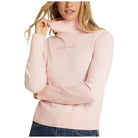 Guess Jeans pullover rosa collo alto mini logo W4BR15Z3HO2G6R4 Maglieria Guess Jeans