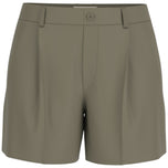 Pantaloncini jeans verde oliva Guess, vita alta con cintura e bottone