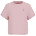 T-shirt rosa Guess con logo triangolo sul petto, boxy fit