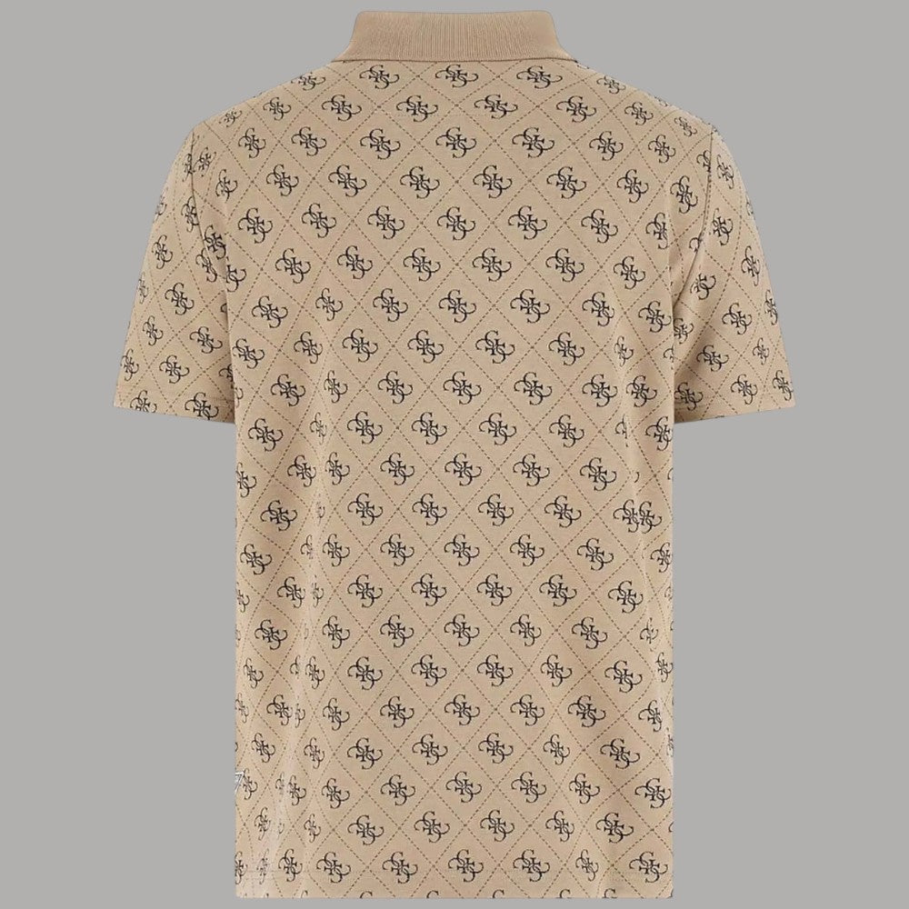 Guess Polo Maglia 4G Logo, Cotone Eco & Poliestere, Vestibilità Regular - Prodotti di Classe