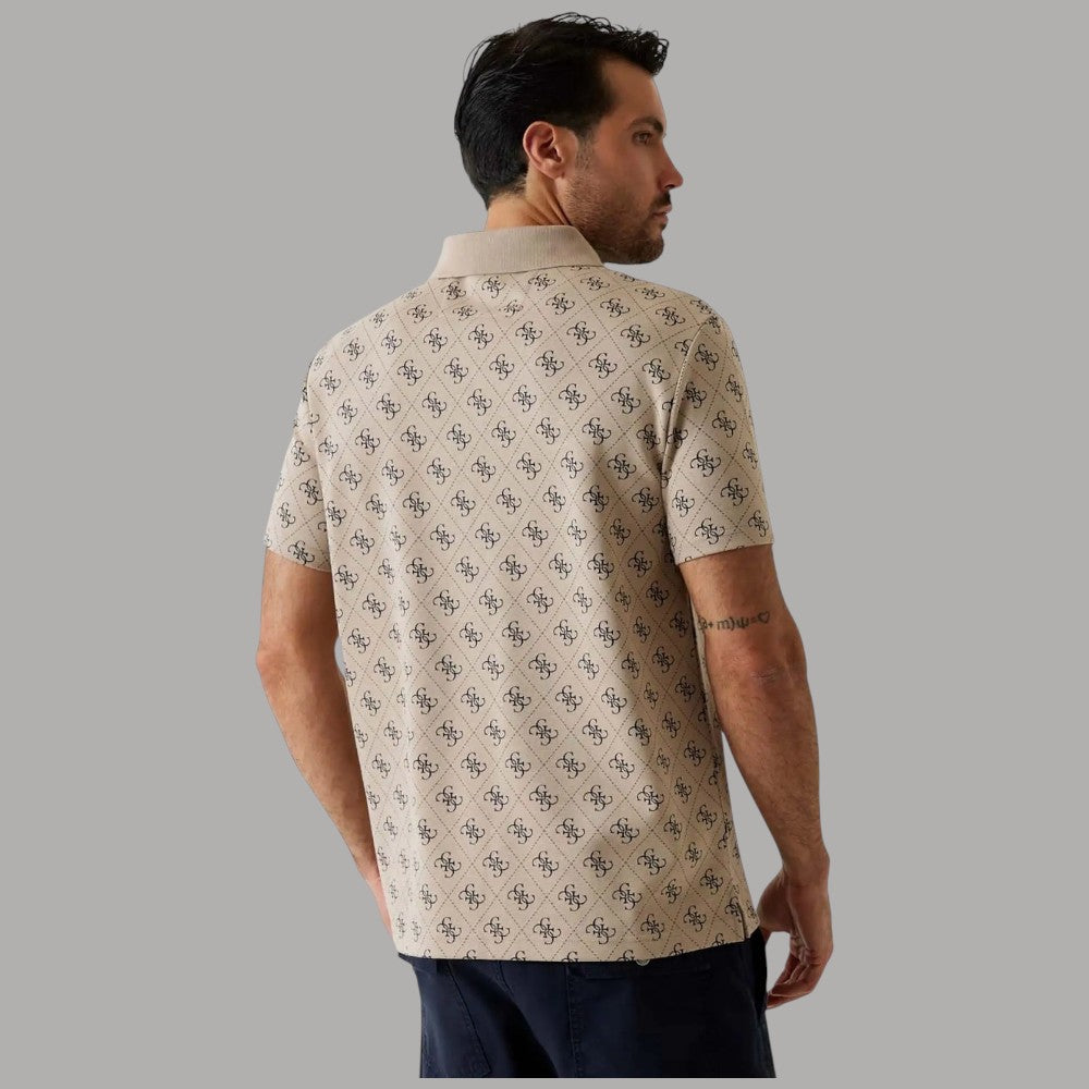 Guess Polo Maglia 4G Logo, Cotone Eco & Poliestere, Vestibilità Regular - Prodotti di Classe