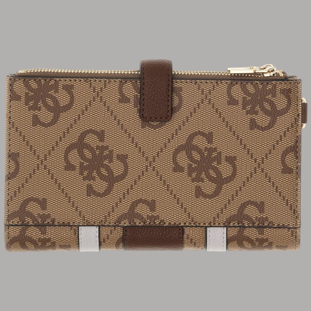 Guess Portafoglio Donna Laurel con Logo 4G e Zip Dorata - Prodotti di Classe