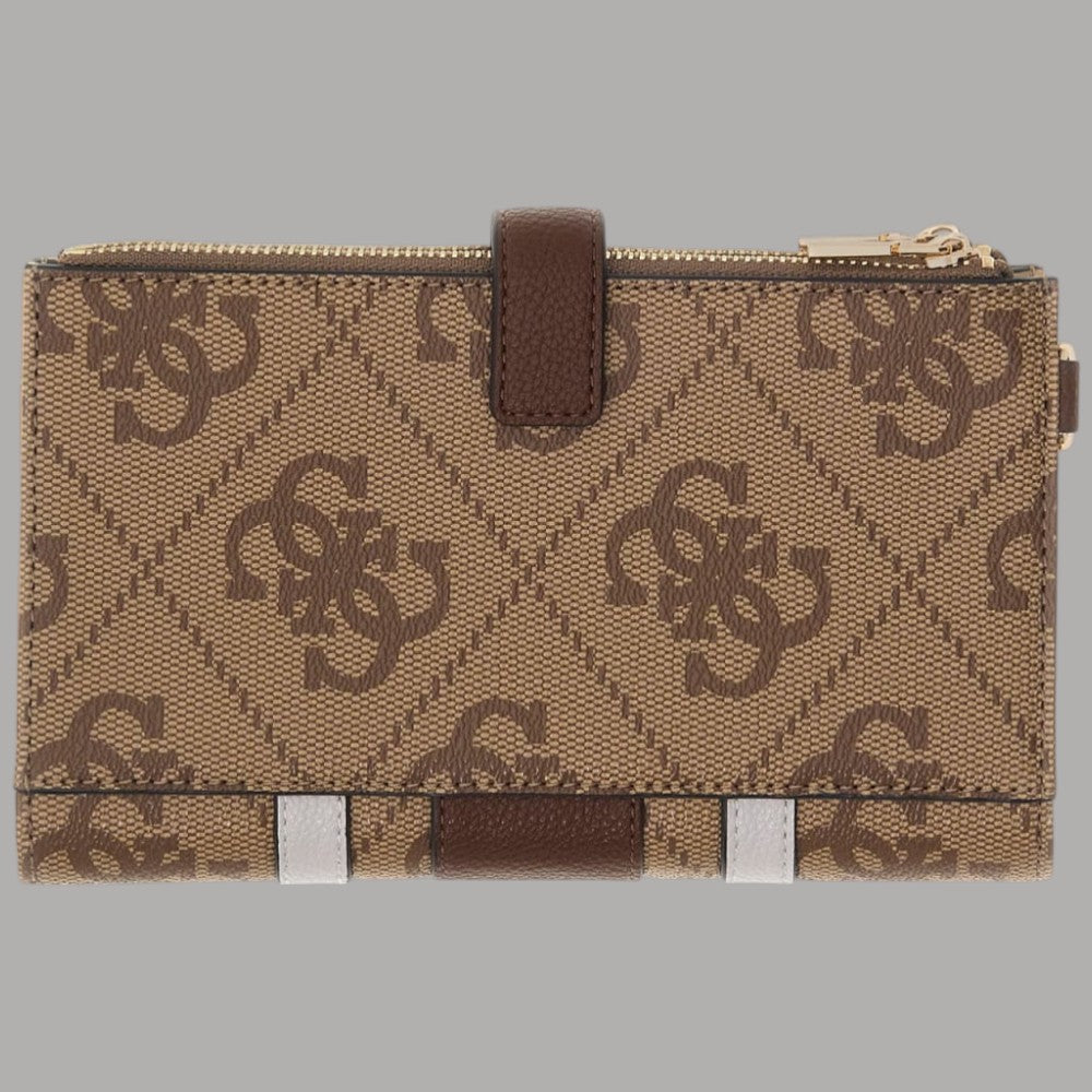 Guess Portafoglio Donna Laurel con Logo 4G e Zip Dorata - Prodotti di Classe