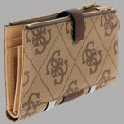 Guess Portafoglio Donna Laurel con Logo 4G e Zip Dorata - Prodotti di Classe