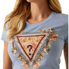 Guess t-shirt polvere TRIANGLE FLOWERS W5YI08J1314A70Q T-shirt Guess