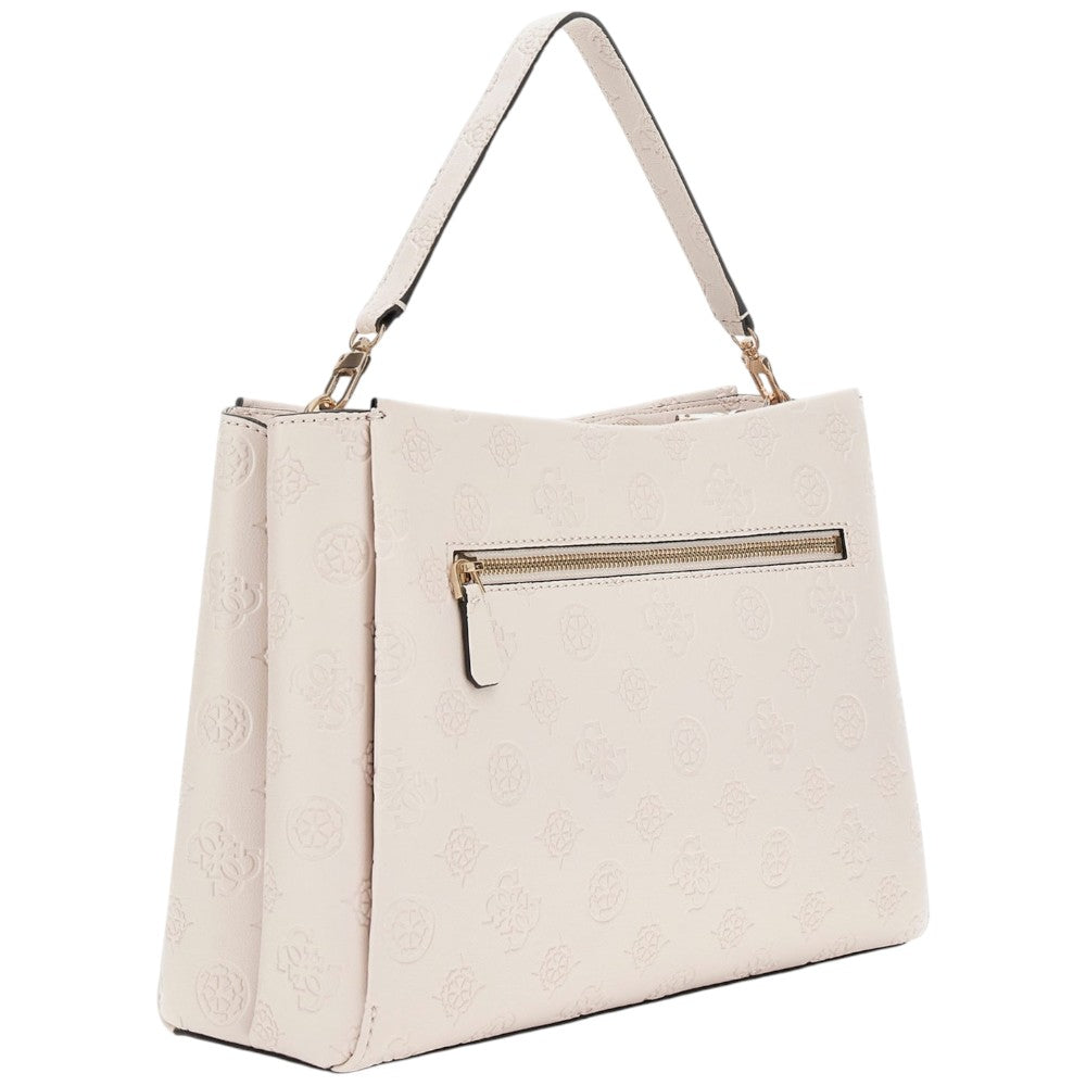 Guess borsa a mano crema 4G Logo peony TISHA HWPD7764070STL Borse Guess