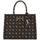 Guess borsa a mano marrone SILIA 4G logo peony HWGP9890220ESL Borse Guess