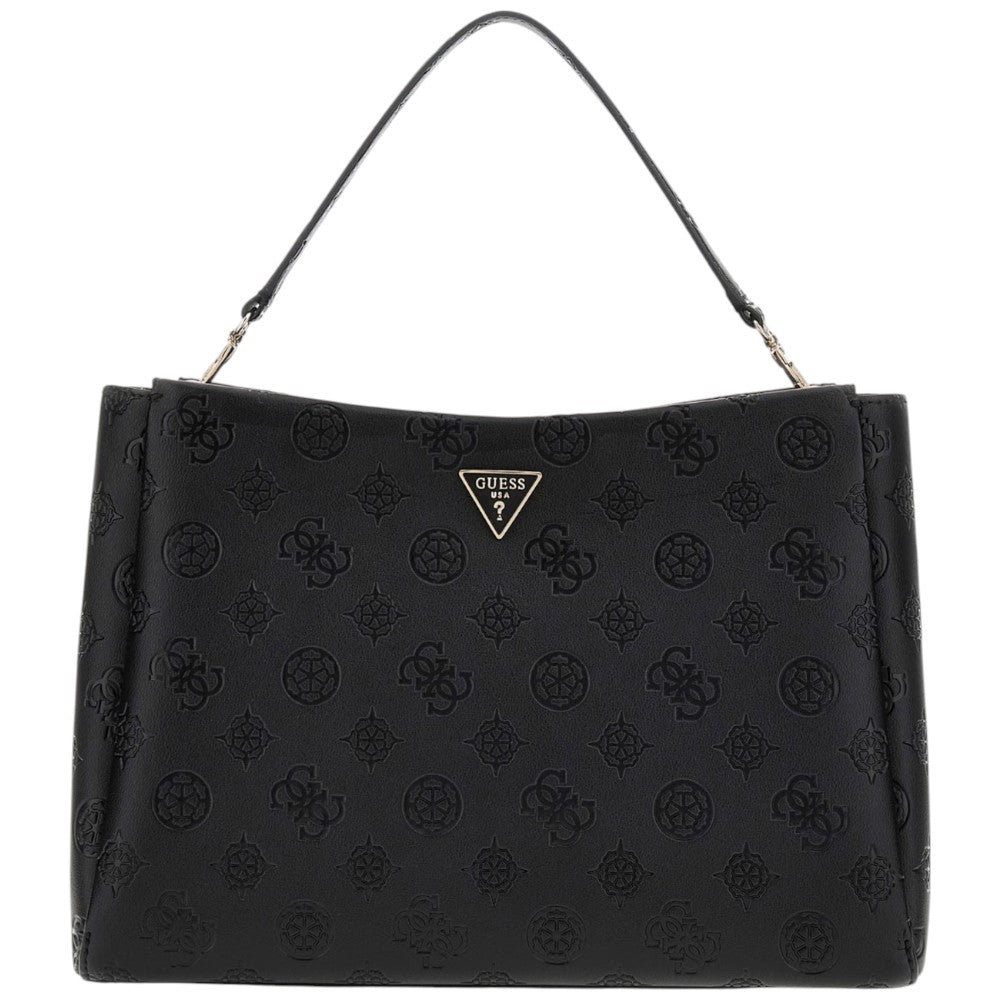 Guess borsa a mano nera 4G Logo peony TISHA HWPD7764070BLO Borse Guess