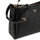 Guess borsa a mano nera 4G Logo peony TISHA HWPD7764070BLO Borse Guess