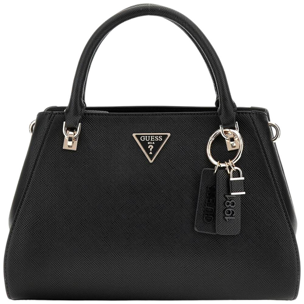 Guess borsa a mano nera saffiano NOELLE HWZG9672070BLA Borse Guess