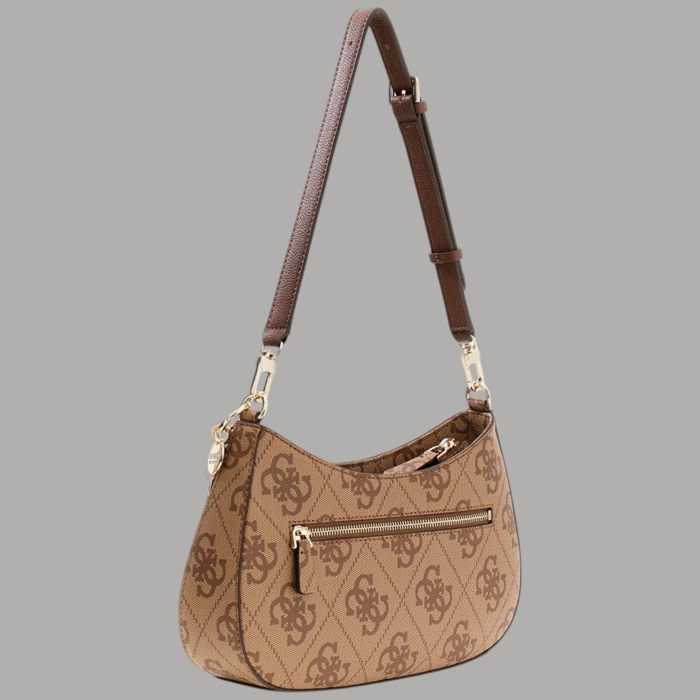 Guess borsa a spalla Noelle con logo e charm dorati - Prodotti di Classe