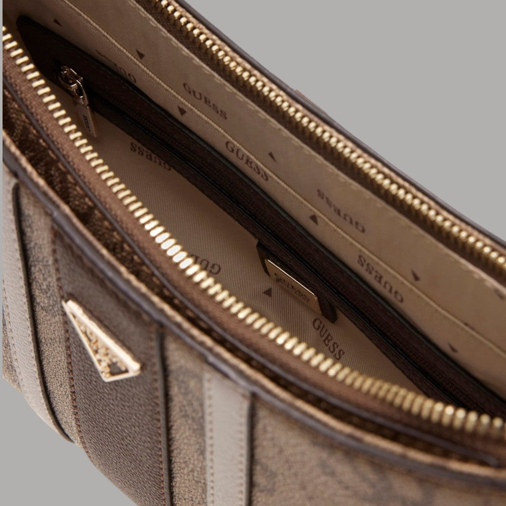 Guess borsa a spalla Noelle con logo e charm dorati - Prodotti di Classe
