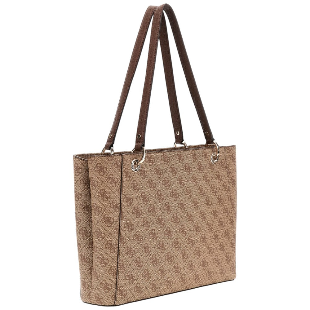 Guess borsa a spalla marrone 4G Logo NOELLE HWBG9672250LGW Borse Guess