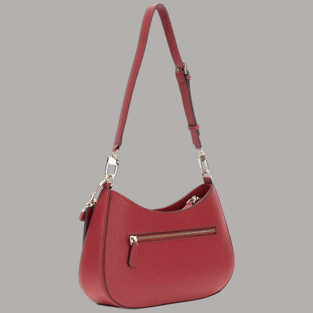 Guess borsa a spalla rossa in saffiano NOELLE HWZG96 72180 GAR - Prodotti di Classe