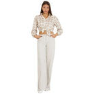 Guess camicia beige DEA BOWED W4RH59 WE2Q0 Camicie Guess