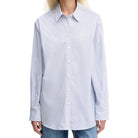Guess camicia celeste relaxed fit LAURIANE W5YH47WHD10S01U Camicie Guess