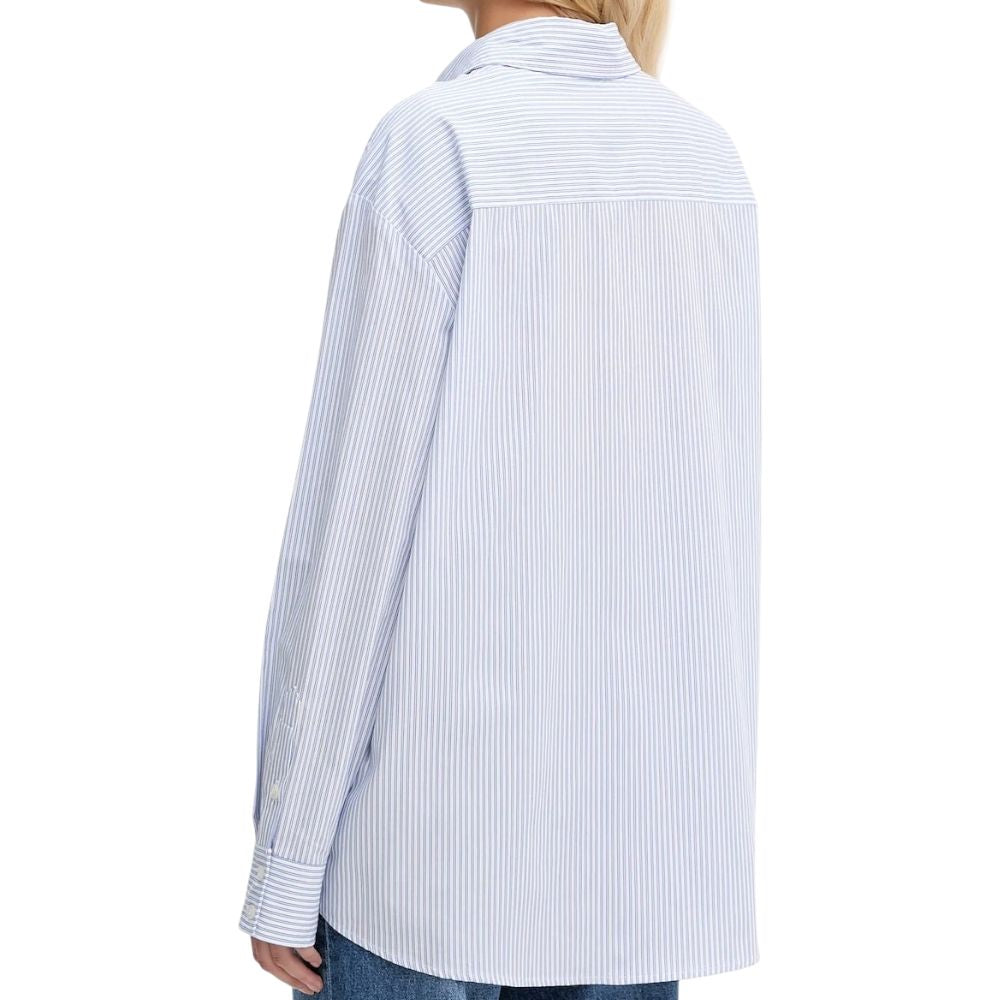 Guess camicia celeste relaxed fit LAURIANE W5YH47WHD10S01U Camicie Guess