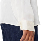 Guess camicia crema logo peony MARTHE W5YH1AWHCR2G1F7 Camicie Guess