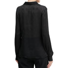 Guess camicia nera logo peony MARTHE W5YH1AWHCR2JBLK Camicie Guess