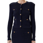 Guess cardigan blu maglia a costine EMMIE W5YR09Z0130G7V2 Maglieria Guess