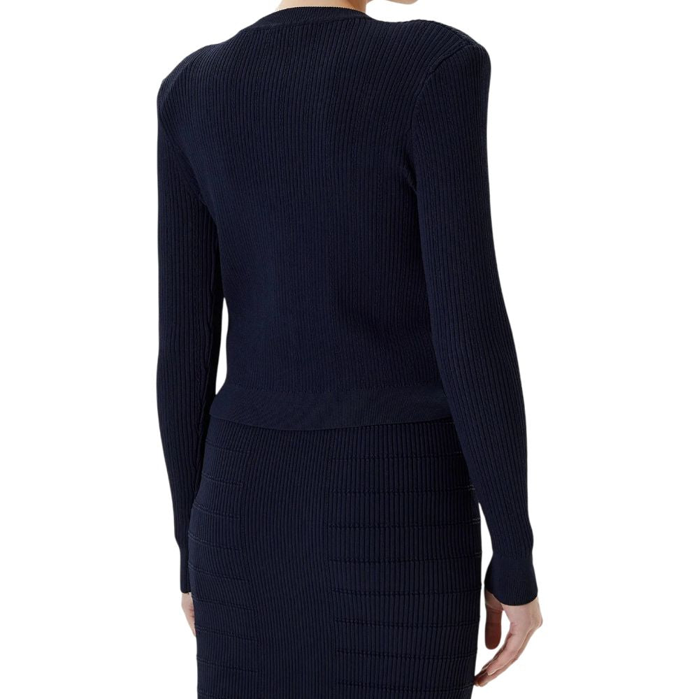 Guess cardigan blu maglia a costine EMMIE W5YR09Z0130G7V2 Maglieria Guess