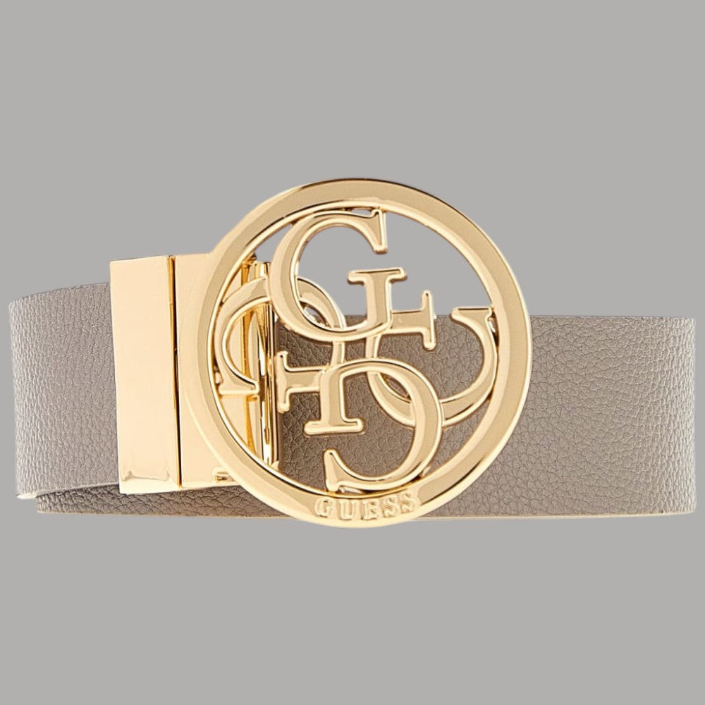 Guess cintura reversibile donna Noelle con fibbia logo 4G - Prodotti di Classe