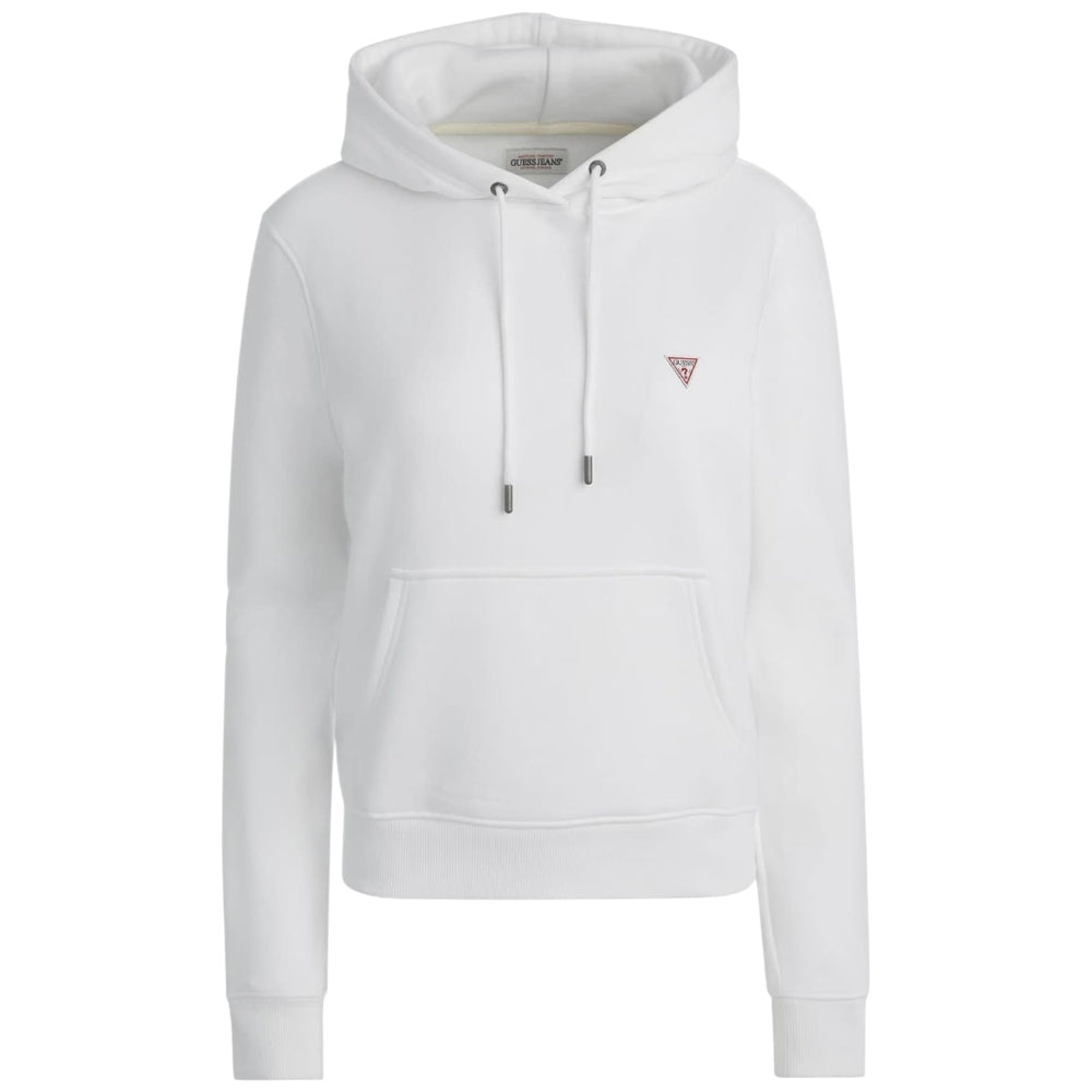 Guess felpa bianca cappuccio mini logo GJ W4YQ04 KC811 G011 Felpe Guess Jeans