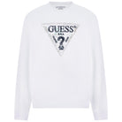 Guess felpa bianca logo triangolo M5YQ05 K68I4 G011 Felpe Guess
