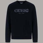 Guess felpa blu con logo M5BQ08 K9Z21 G7V2 - Prodotti di Classe