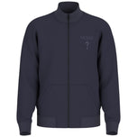 Felpa con zip blu scuro Guess con tasche a marsupio