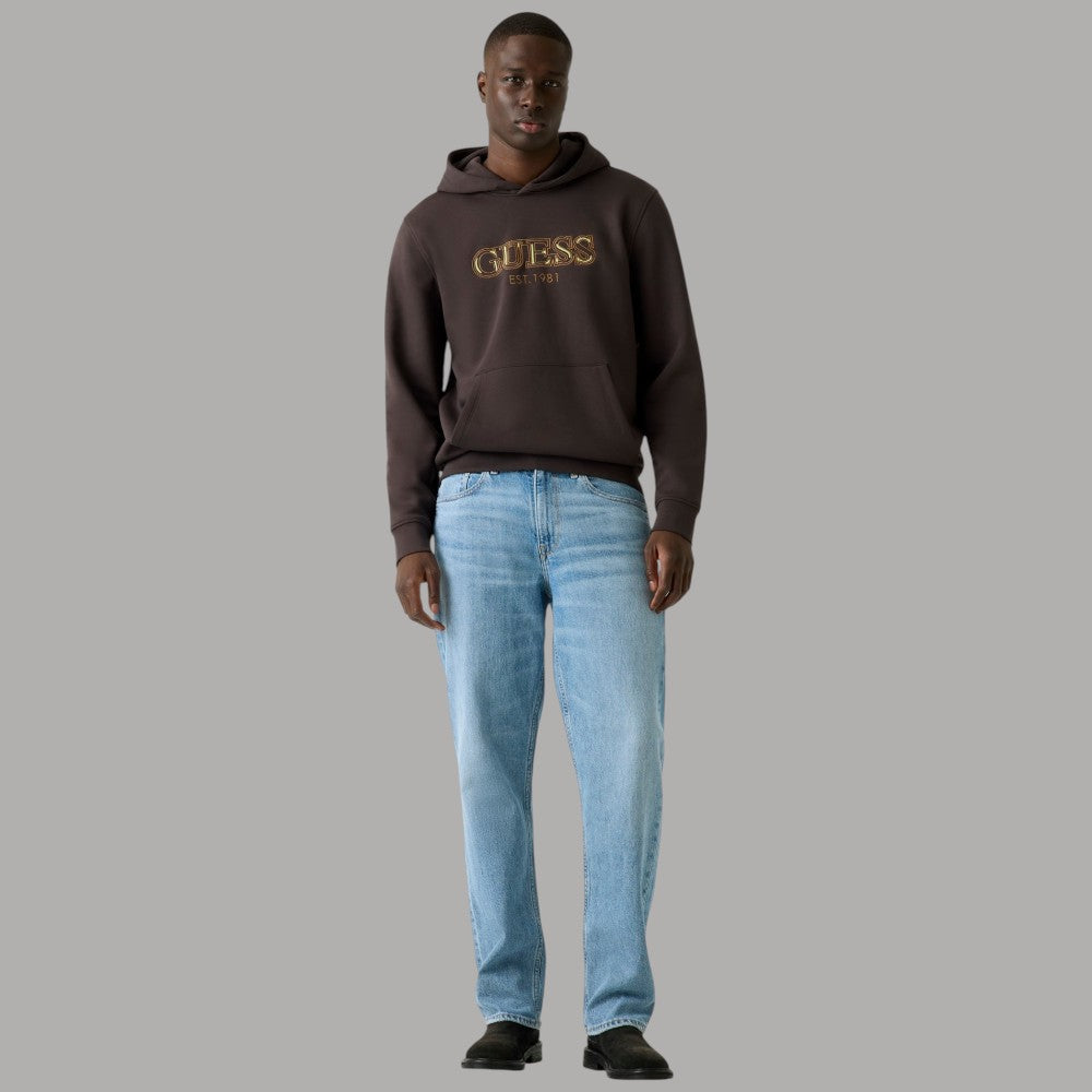 Guess felpa marrone con cappuccio M5BQ36 K9Z21 G1H3 - Prodotti di Classe