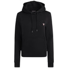 Guess felpa nera cappuccio mini logo W4YQ04KC811JBLK Felpe Guess Jeans