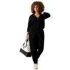 Guess felpa nera in scuba NEW HOODED W5YQ05 KBYE2 JBLK Felpe Guess