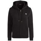 Guess felpa nera zip cappuccio mini logo W4YQ03KC811JBLK Felpe Guess Jeans