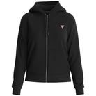 Guess felpa nera zip cappuccio mini logo W4YQ03KC811JBLK Felpe Guess Jeans