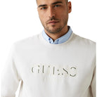 Guess felpa panna con logo M5BQ08 K9Z21 G018 Felpe Guess