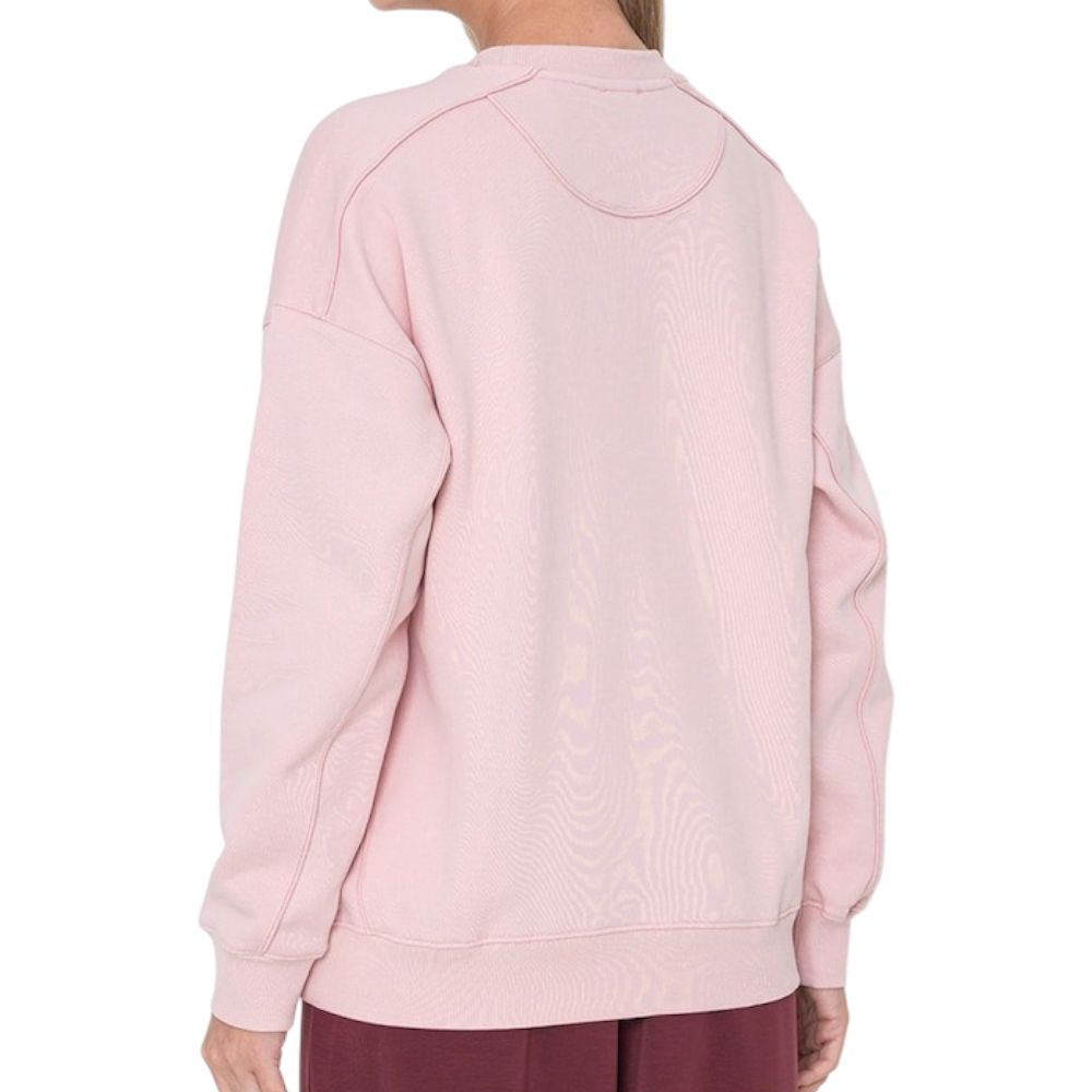 Guess felpa rosa logo triangolo glitter W5BQ11KC8I1G66B Felpe Guess