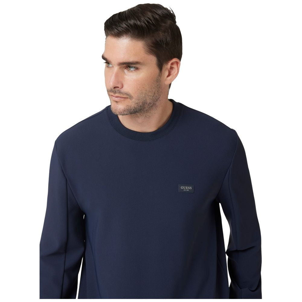 Guess felpa tecnica stretch blu M4YQ09 KCBL0 G7V2 Felpe Guess