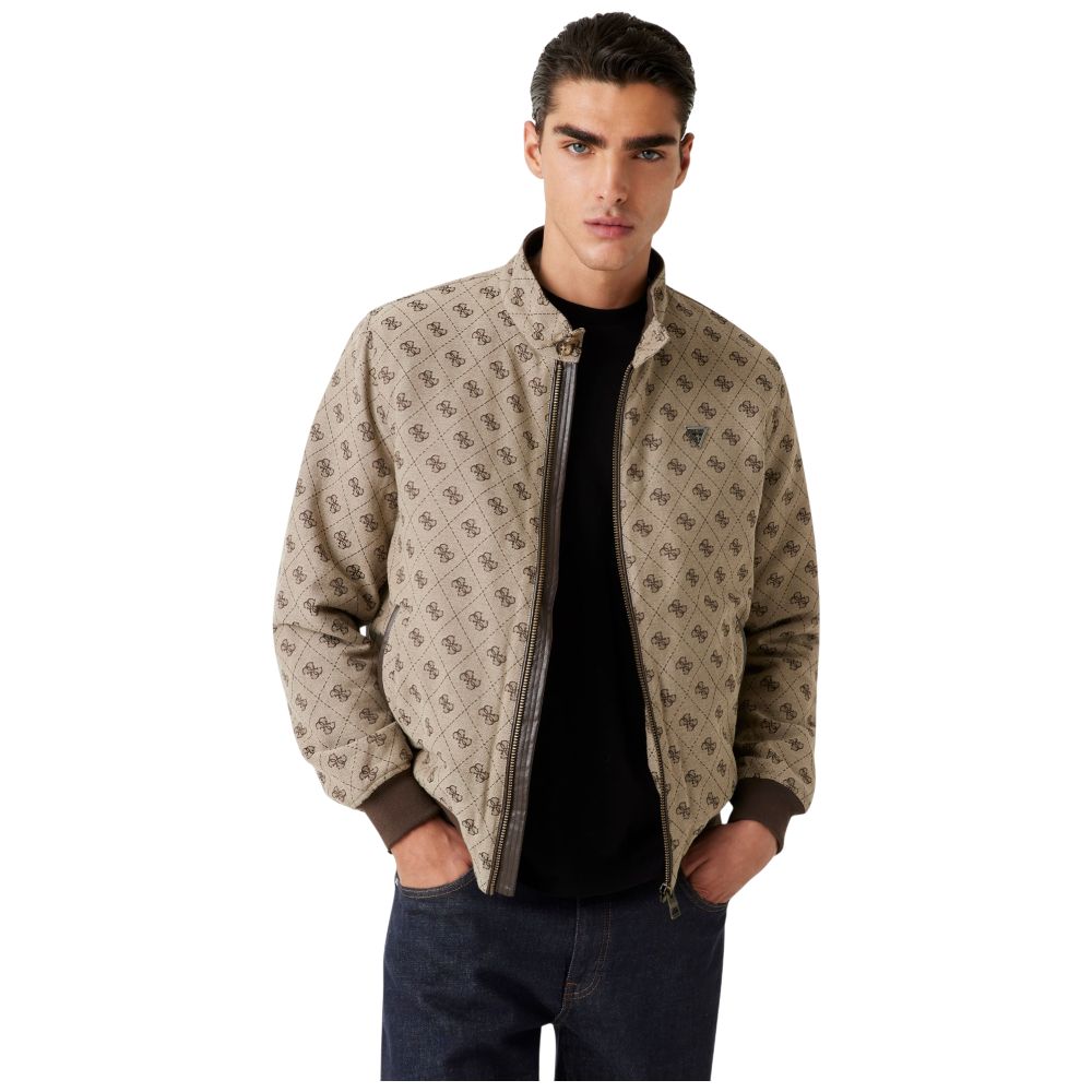 Guess giacca con logo 4G jacquard M5YL04 WGUE0 FN4K Giubbini Guess