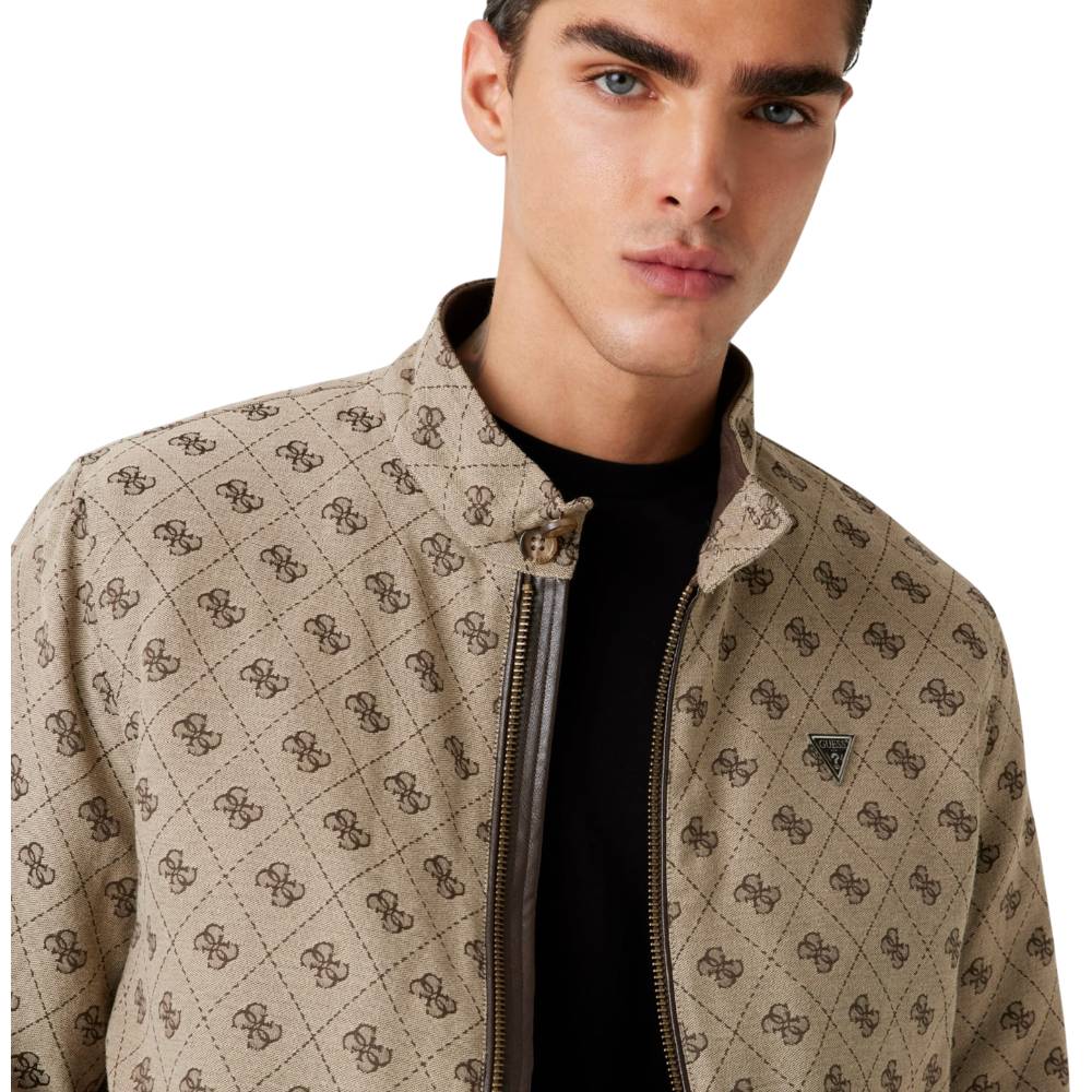 Guess giacca con logo 4G jacquard M5YL04 WGUE0 FN4K Giubbini Guess