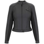 Giacca Guess nera con collo alto, chiusura zip e tasca sul petto